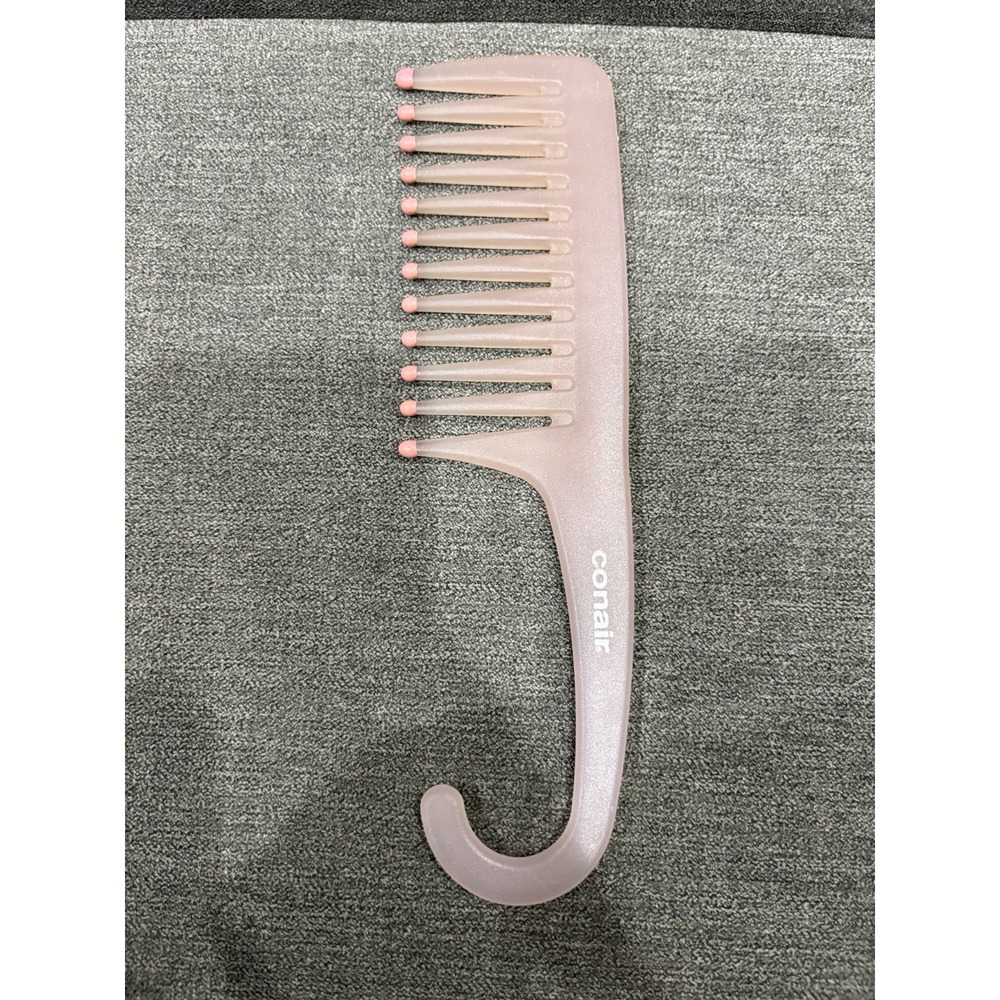 Conair Shower Comb Wide Tooth Styling Tool Detangler Swim Wet Hair w/Hanger‎